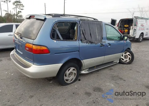 2000 Toyota Sienna Xle z USA, uszkodzony, nr VIN 4T3ZF13C7YU205601